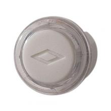 Broan-Nutone PB18LWHCL - Door Chime Pushbutton, clear with white cap — lighted