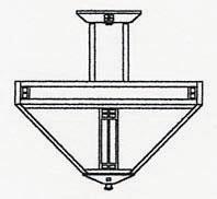 18" prairie inverted ceiling mount