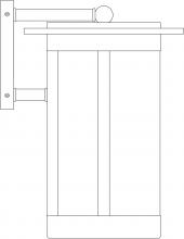 Arroyo Craftsman SAB-9OF-AC - 9" Santorini Wallmount