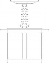 Arroyo Craftsman SAH-9FL-RC - 9" Santorini Pendant