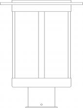 Arroyo Craftsman SAP-9DD-AB - 9" Santorini Post Mount