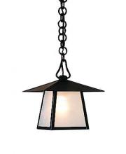 Arroyo Craftsman CH-8HM-P - 8" carmel pendant with hillcrest overlay