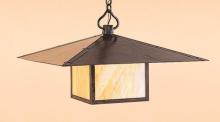 Arroyo Craftsman MH-30CLWO-BK - 30" monterey pendant with cloud lift overlay