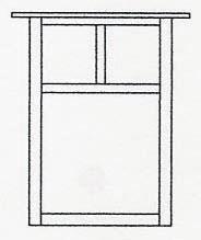 Arroyo Craftsman MW-15TOF-BK - 15" mission flush wall mount with T-bar overlay