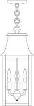 Arroyo Craftsman ORH-8RM-AB - 8" orpington pendant