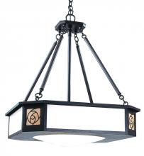 Arroyo Craftsman SCCH-21M-AC - 21" saint clair inverted chandelier