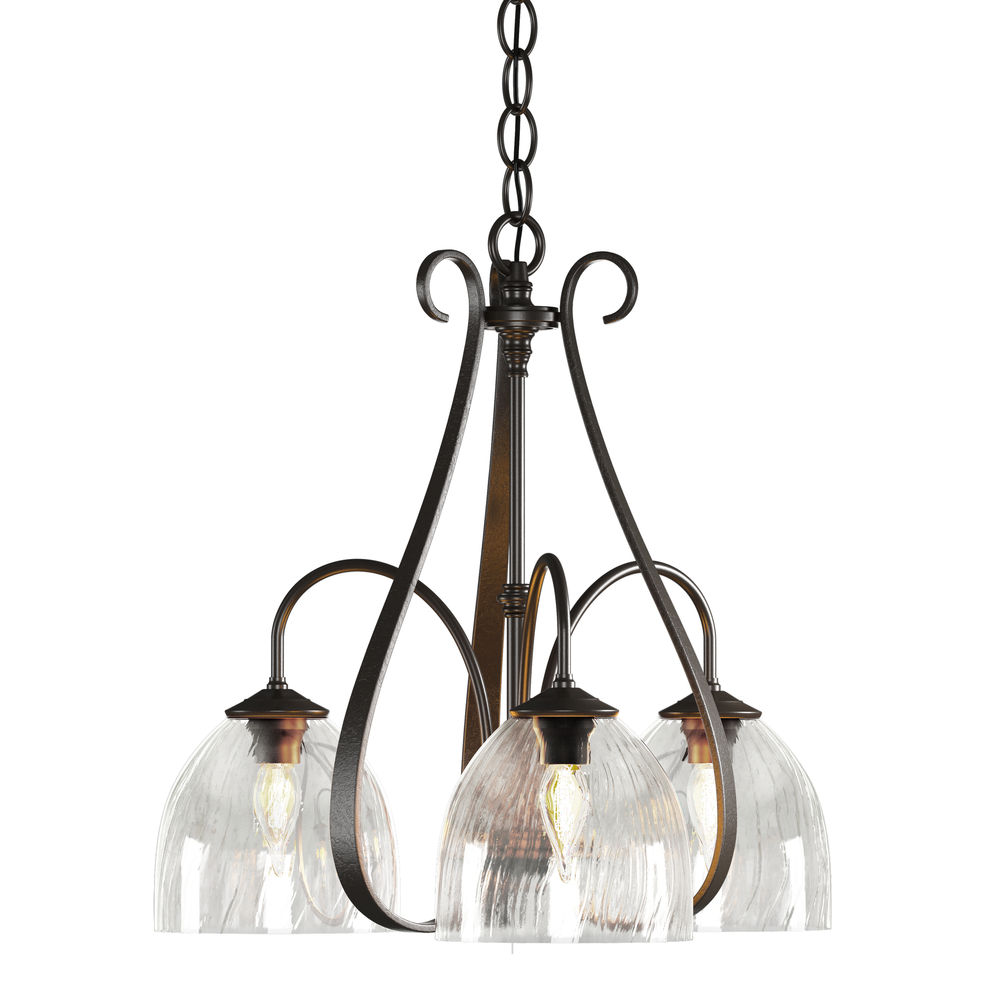 Sweeping Taper 3 Arm Chandelier