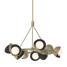 Hubbardton Forge 131068-SKT-MULT-84-10-GG0711 - Brooklyn 9-Light Double Shade Ring Pendant