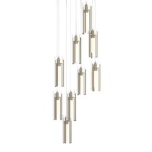 Hubbardton Forge 131104-SKT-LONG-84-ZM0065 - Exos Glass 9-Light Pendant