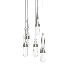 Hubbardton Forge 131120-SKT-LONG-85-YJ0434 - Link 5-Light Blown Glass Pendant