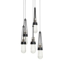 Hubbardton Forge 131120-SKT-LONG-89-YG0434 - Link 5-Light Blown Glass Pendant