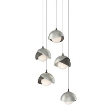 Hubbardton Forge 131125-SKT-LONG-07-85-GG0711 - Brooklyn 5-Light Double Shade Pendant