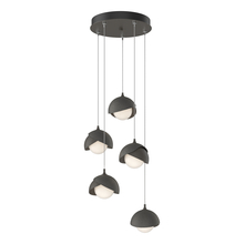 Hubbardton Forge 131125-SKT-STND-07-20-GG0711 - Brooklyn 5-Light Double Shade Pendant