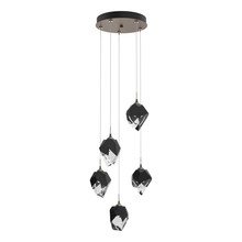 Hubbardton Forge 131137-SKT-LONG-05-BP0754 - Chrysalis 5-Light Small Crystal Pendant