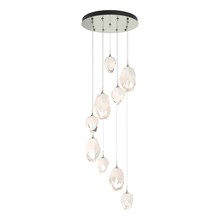 Hubbardton Forge 131142-SKT-LONG-85-WP0756 - Chrysalis 9-Light Mixed Crystal Pendant