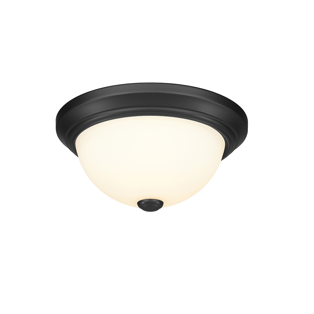 2-Light Flushmount Ceiling Light Matte Black