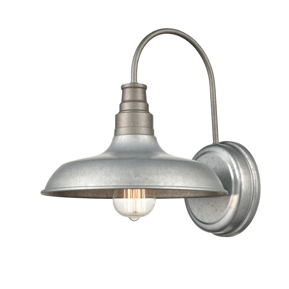 1-Light Outdoor Wall Sconce Galvanized