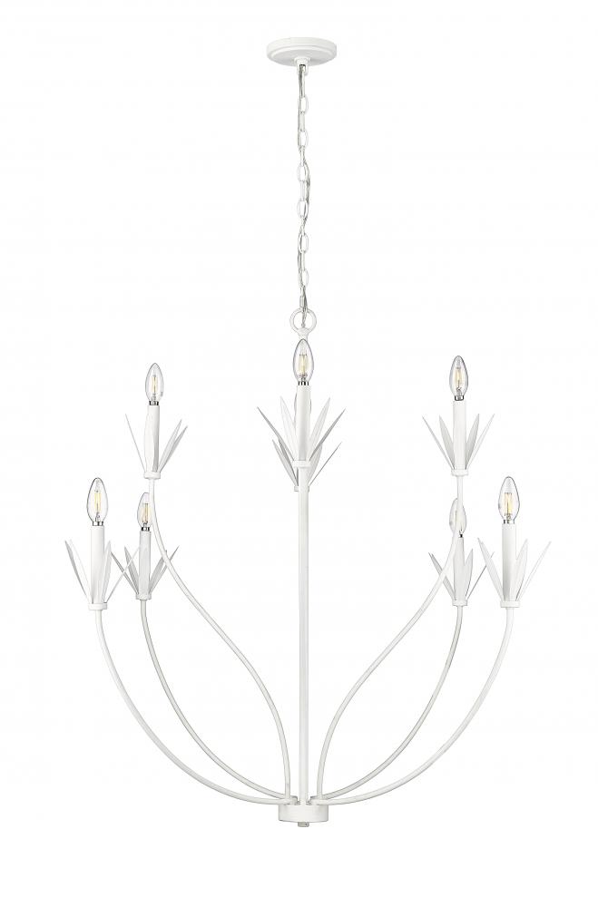 Primrose 8-Light Chandelier Ceiling Light Textured White