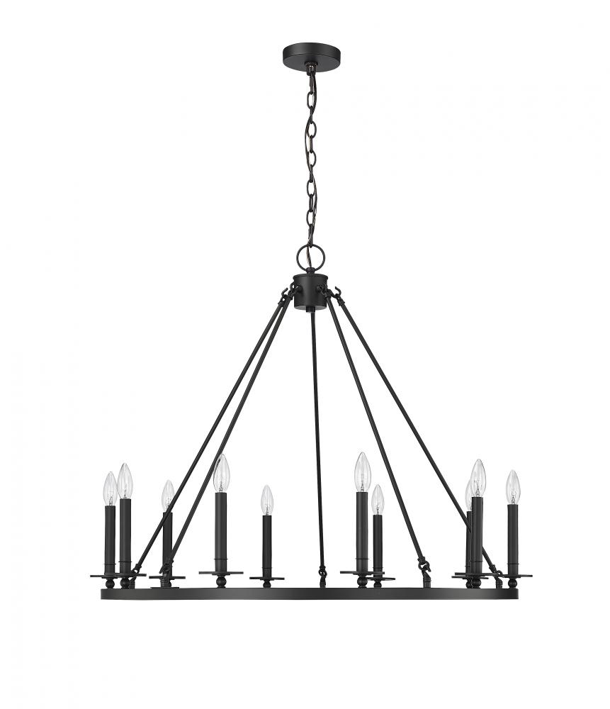 Florence 1 - Light Chandelier Ceiling Light Matte Black