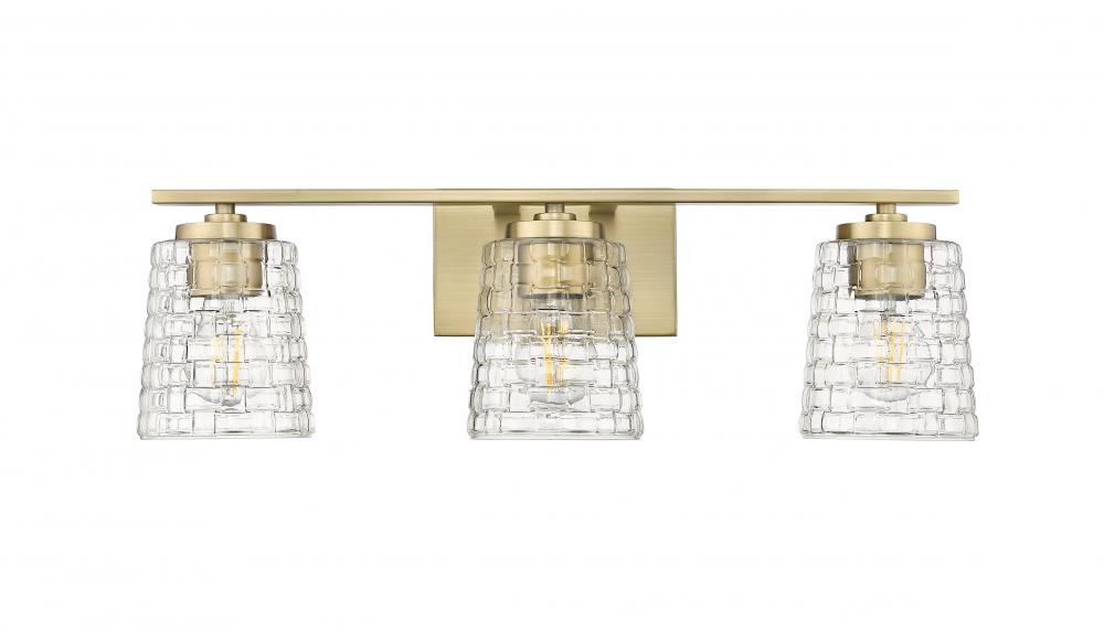 Saben 3-Light Vanity Vintage Brass