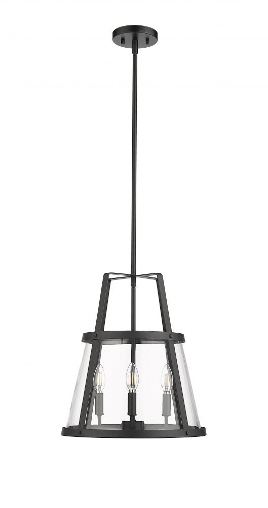 Edelweiss 4-Light Pendant light Matte Black