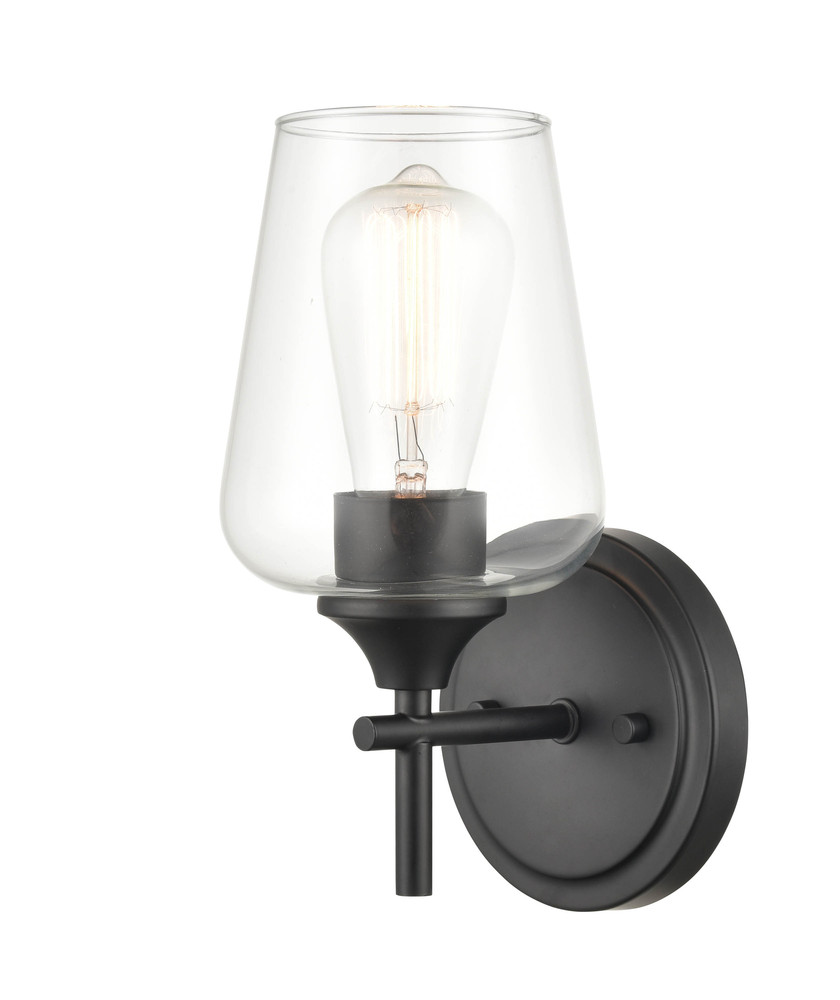 Ashford 1-Light Wall Sconce Matte Black