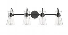 Millennium 21004-MB - Camellia 4-Light Vanity Matte Black