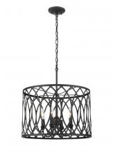 Millennium 4214-MB - Arelyn 4-Light Pendant light Matte Black