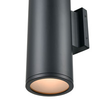 Millennium 8002-MB - Vegas 2-Light Outdoor Wall Sconce Matte Black