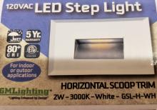 GM Lighting GSL-H-WH - 120V Step Light