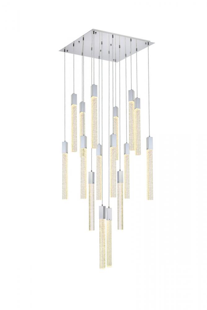 Weston 16 Lights Pendant in Chrome