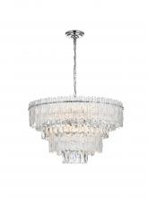 Elegant 1780D25C - Emilia 25 inch Chandelier in Chrome