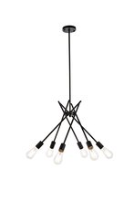 Elegant LD640D23BK - Lucca 23 inch pendant in black