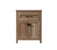 Elegant SC012430NT - 24 Inch Wide Bathroom Storage Freestanding Cabinet In Natural Oak