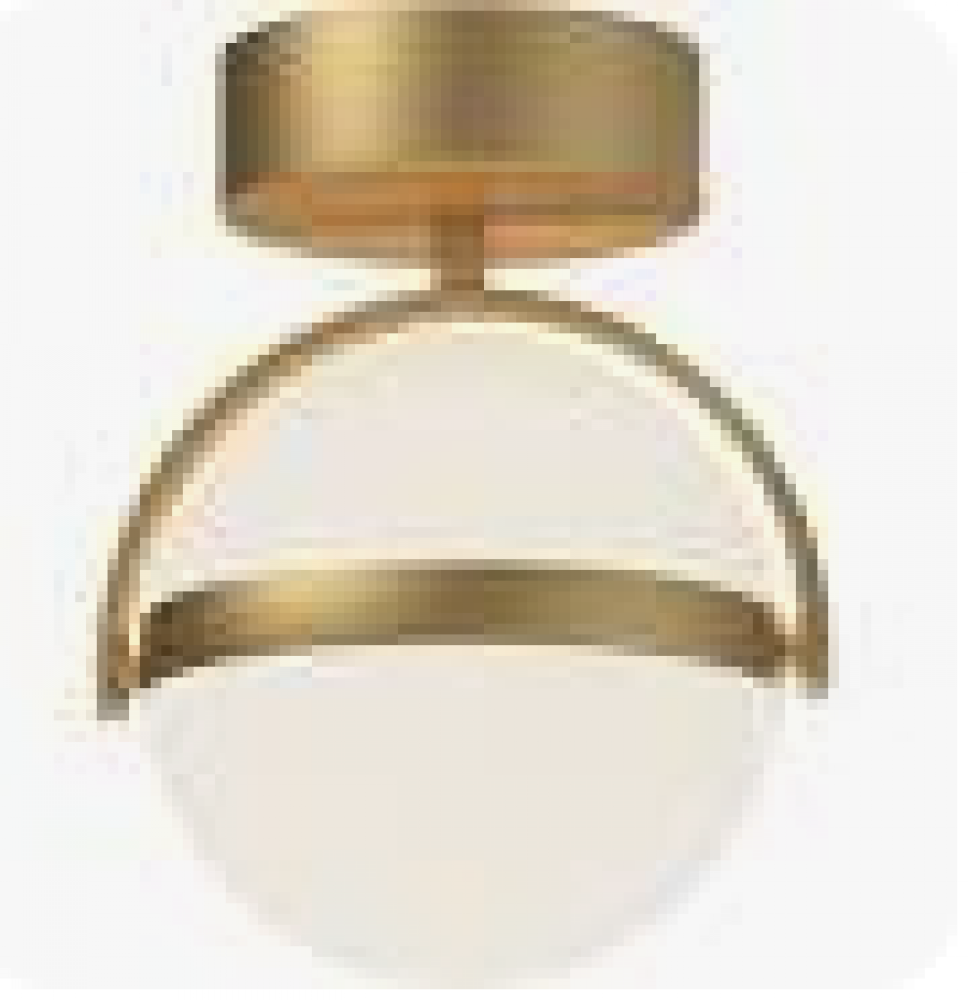 Globo 7-in Brushed Gold LED Flush Mount