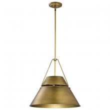 Nuvo 60/7778 - Adina 3 Light Large Pendant; Natural Brass Finish