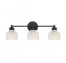 Savoy House Meridian M80035MBK - 3-Light Bathroom Vanity Light in Matte Black