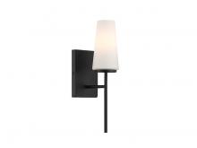 Savoy House Meridian M90115MBK - 1-Light Wall Sconce in Matte Black