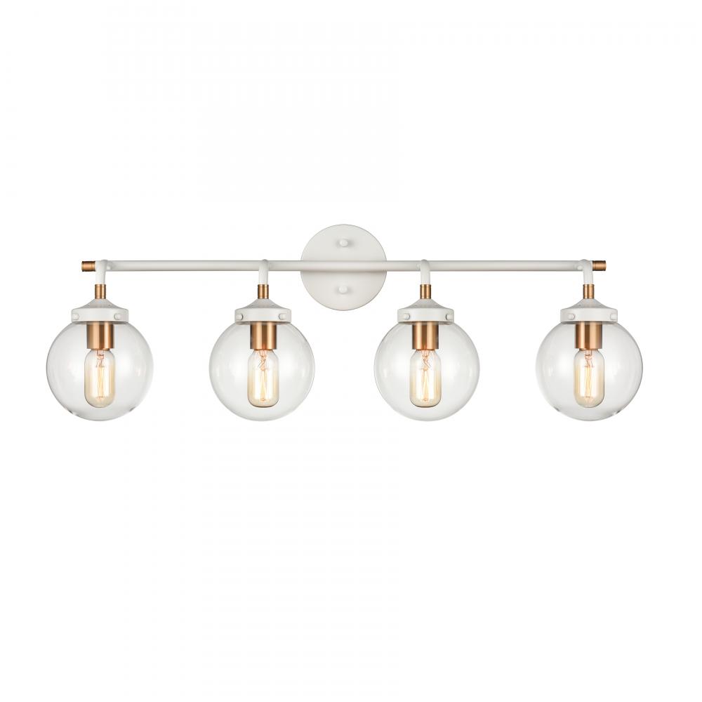 Boudreaux 33'' Wide 4-Light Vanity Light - Matte White