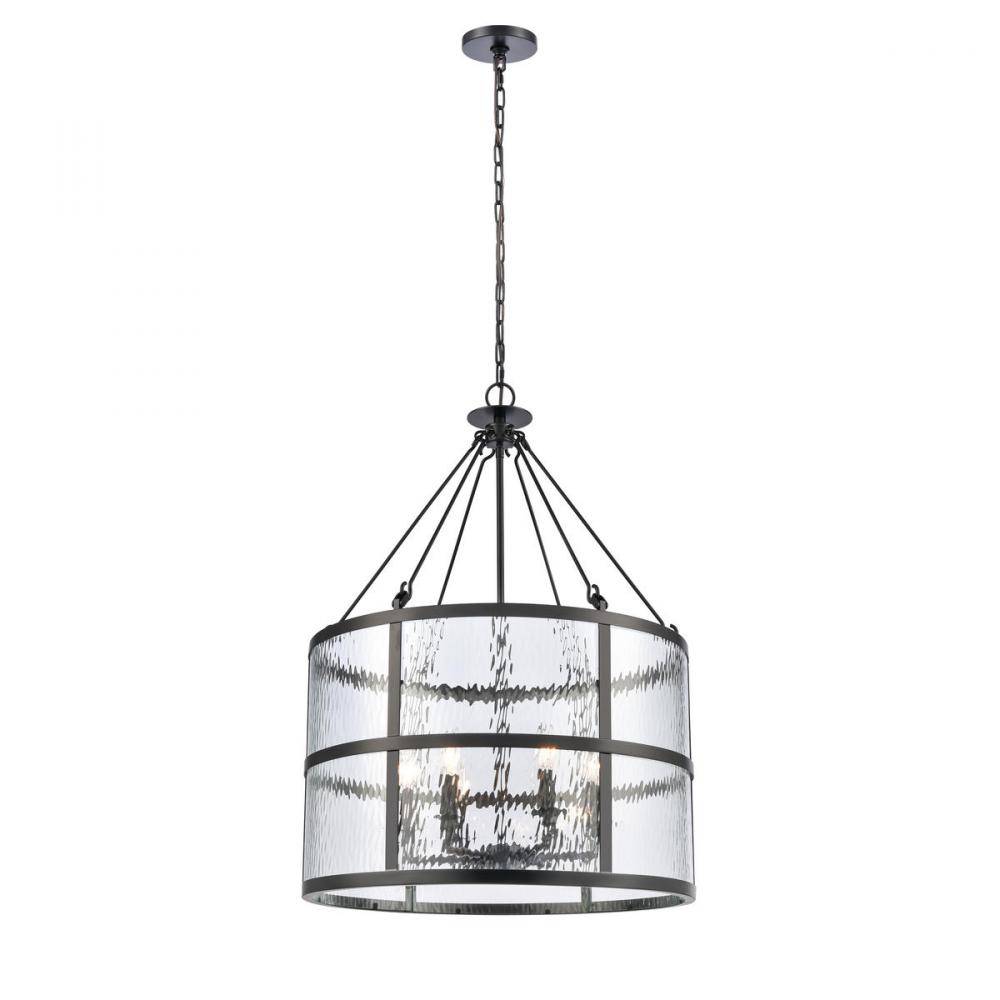 Solace 24'' Wide 6-Light Pendant - Matte Black