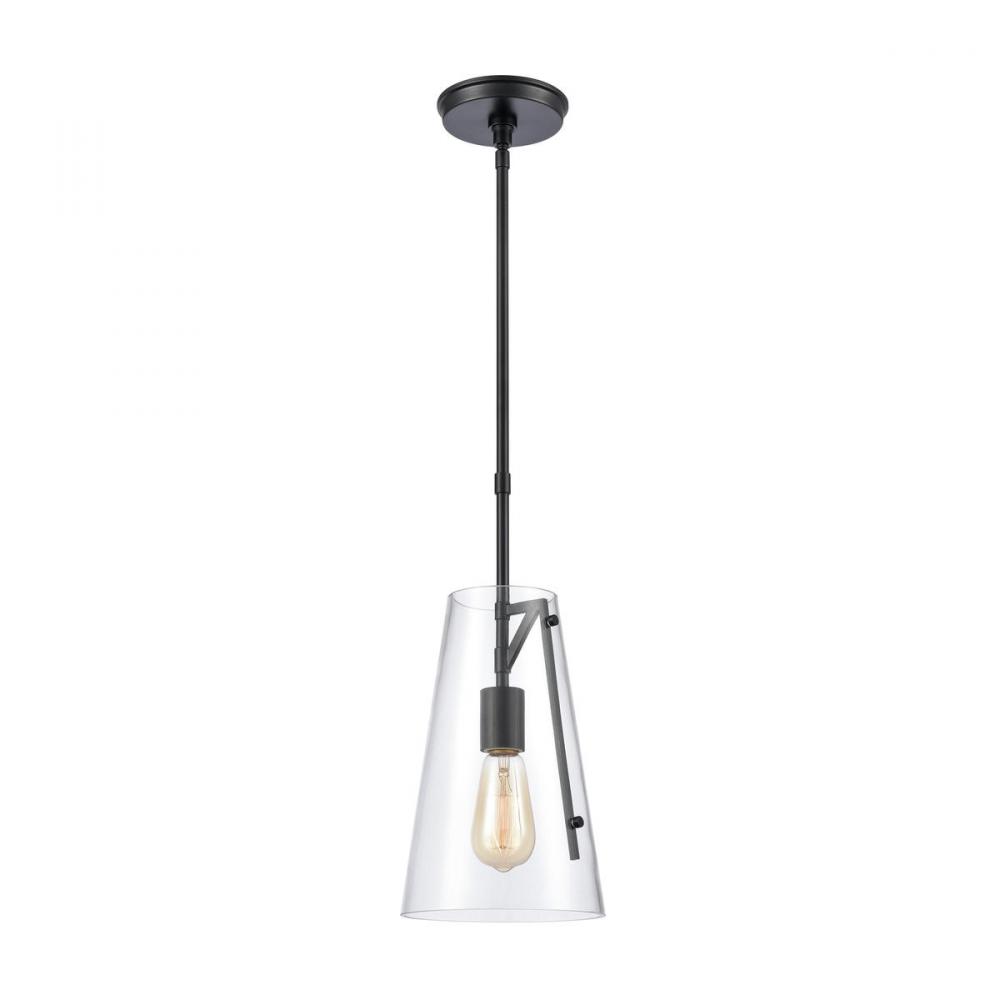 Trustle 7'' Wide 1-Light Mini Pendant - Matte Black