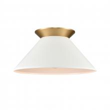 ELK Home 89983/1 - Cavendish 16'' Wide 1-Light Semi Flush Mount - Brushed Gold