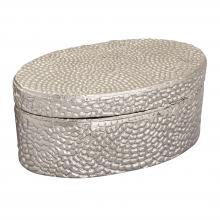 ELK Home H0807-10658 - Oval Pebble Box - Large Nickel