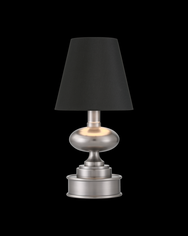 Galavant Nickel Cordless Table Lamp