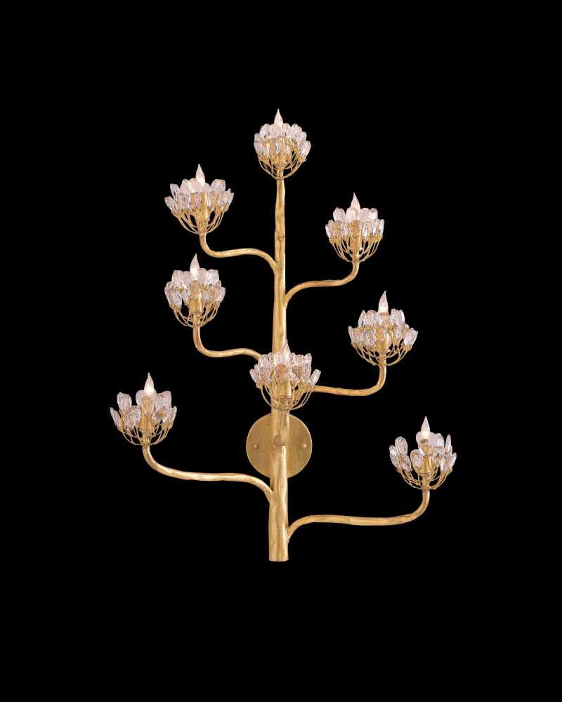 Agave Americana Gold Wall Sconce