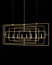 Currey 9542 - Metro Gold Rectangular Chandel